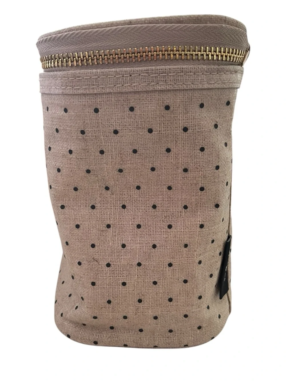 Kate Spade Out to Lunch Beige Polka Dot Insulated Lunch Tote